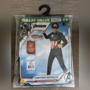COPY - Child Size Small 4-6 Captain America Halloween costume.